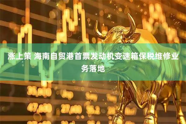 涨上策 海南自贸港首票发动机变速箱保税维修业务落地